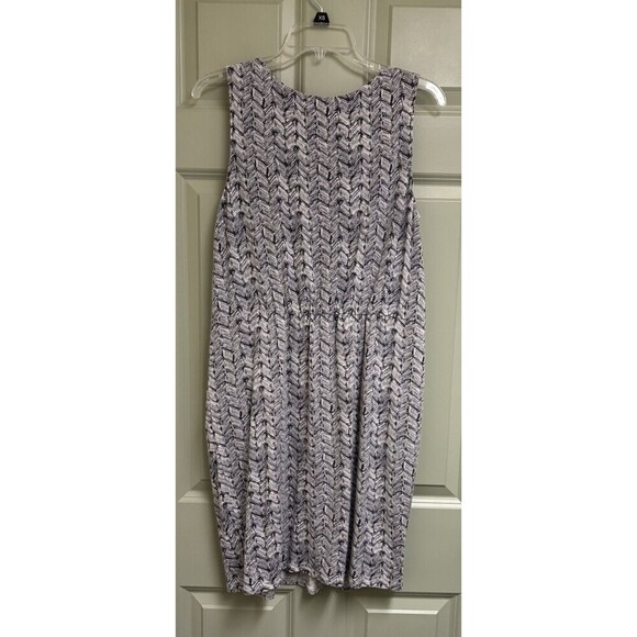 GARNET HILL Pullover Tencel Dress Size Medium Pockets Stretch Sleeveless Casual - Picture 2 of 13